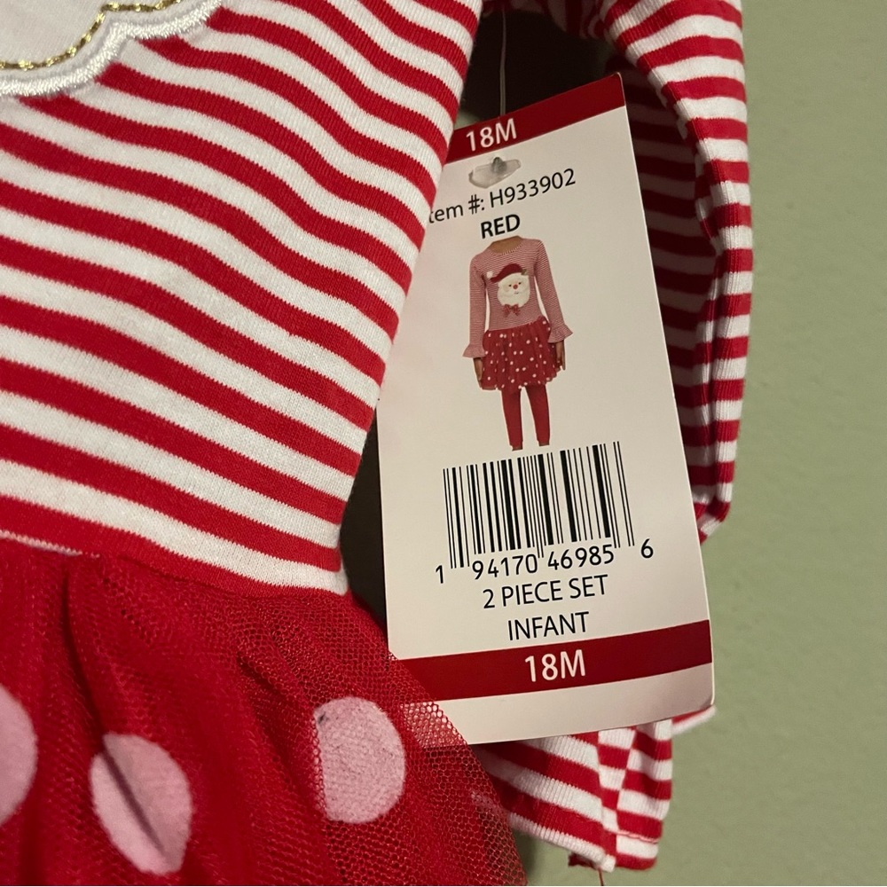 Counting Daisies Santa 2 Piece Outfit - Size 18 Months - Picture 3 of 4